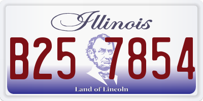 IL license plate B257854