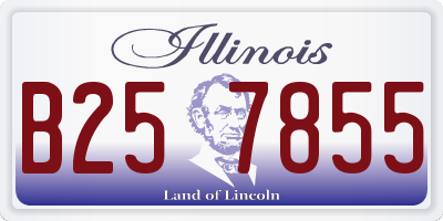 IL license plate B257855