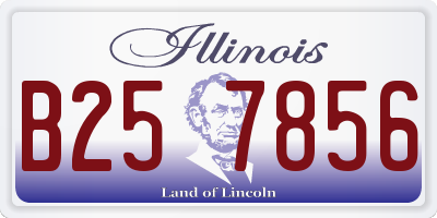 IL license plate B257856