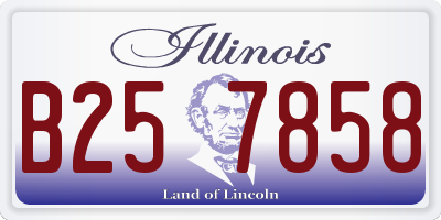 IL license plate B257858