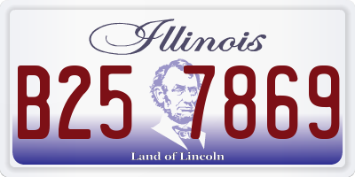 IL license plate B257869