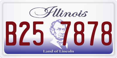 IL license plate B257878