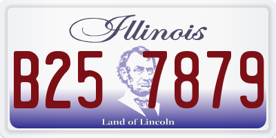 IL license plate B257879