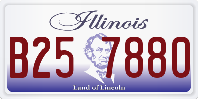 IL license plate B257880