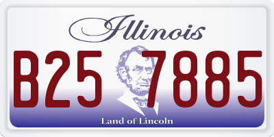 IL license plate B257885