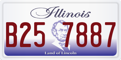 IL license plate B257887