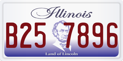 IL license plate B257896