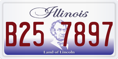 IL license plate B257897