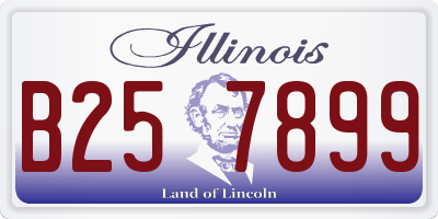 IL license plate B257899