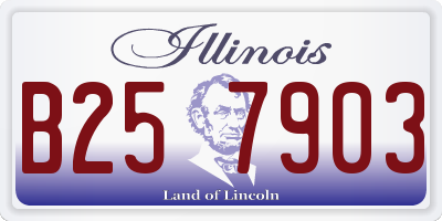 IL license plate B257903