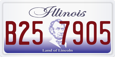 IL license plate B257905