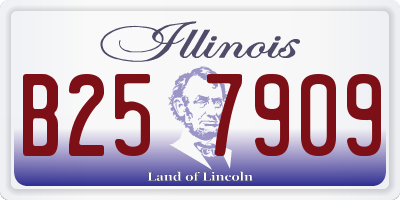 IL license plate B257909