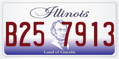 IL license plate B257913