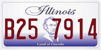 IL license plate B257914