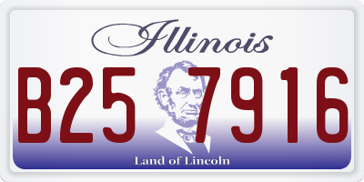 IL license plate B257916
