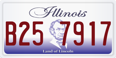 IL license plate B257917