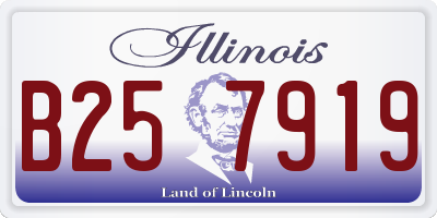 IL license plate B257919
