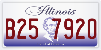 IL license plate B257920