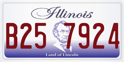 IL license plate B257924