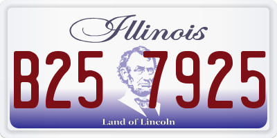IL license plate B257925