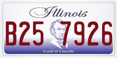 IL license plate B257926