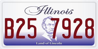 IL license plate B257928