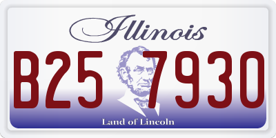 IL license plate B257930