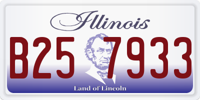 IL license plate B257933