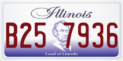 IL license plate B257936