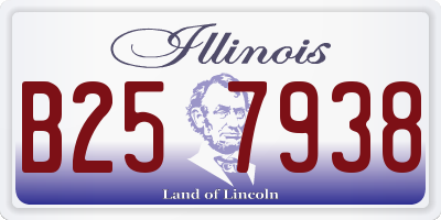 IL license plate B257938