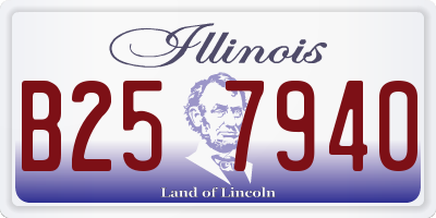 IL license plate B257940