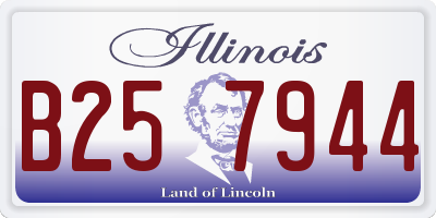 IL license plate B257944