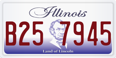 IL license plate B257945