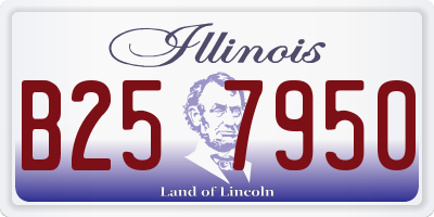 IL license plate B257950