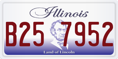IL license plate B257952