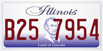 IL license plate B257954