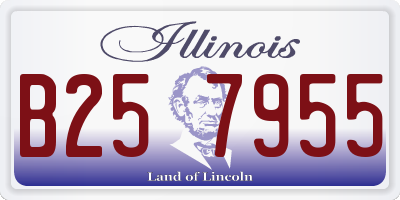 IL license plate B257955