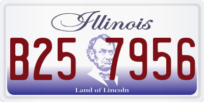 IL license plate B257956