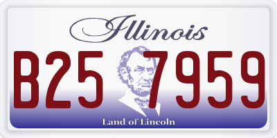 IL license plate B257959