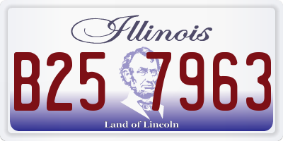 IL license plate B257963