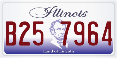 IL license plate B257964