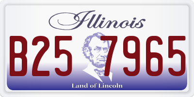 IL license plate B257965