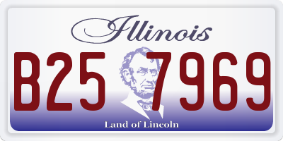 IL license plate B257969