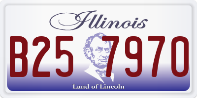 IL license plate B257970
