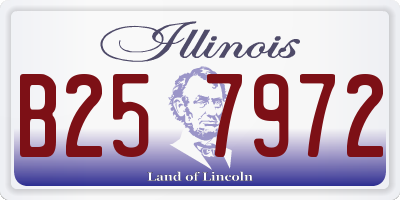 IL license plate B257972