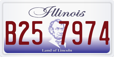 IL license plate B257974