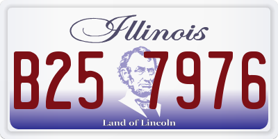 IL license plate B257976