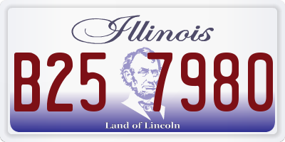 IL license plate B257980