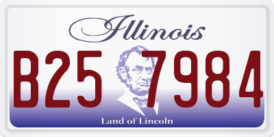 IL license plate B257984