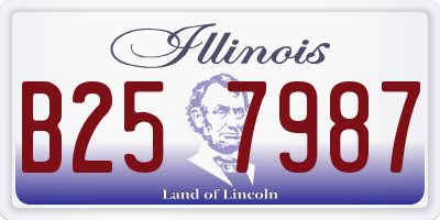 IL license plate B257987